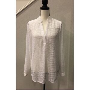 Kaari Blue Lovely White Tunic 2X